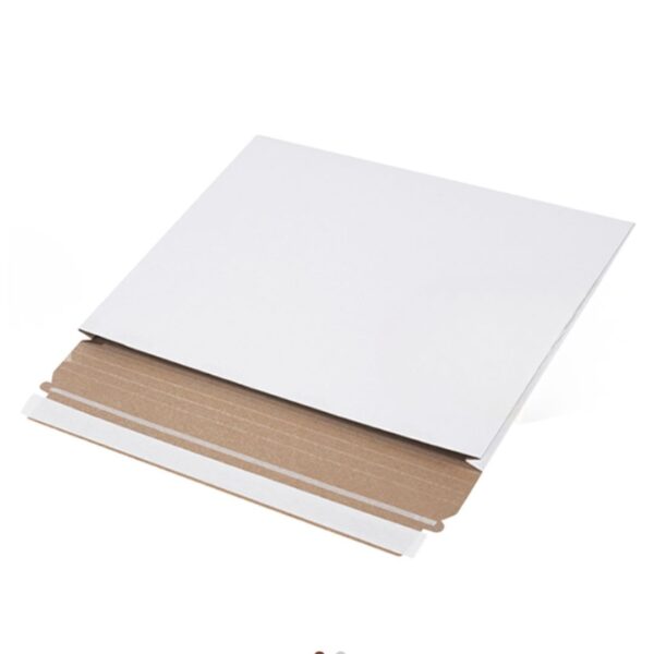 White Gusseted Flat Mailers